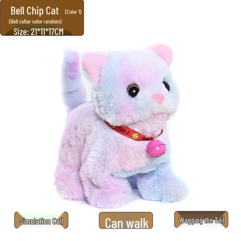 

Электрическая плюшевая игрушка-котенок, которая ходит - Интерактивная симуляция, электронная кошка