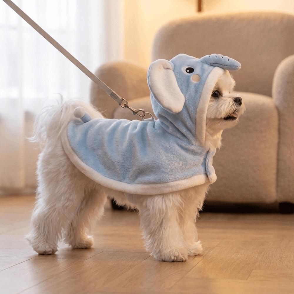 Quick Drying Dog Dinosaur Transformation Outfit Soft Pet Cosplay Costume Grooming Salon
