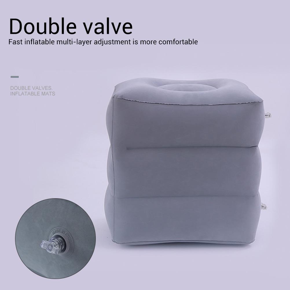 Inflatable Foot Rest Pillow Travel Foot Rest Kids Travel Pillow for Car Train Home Office