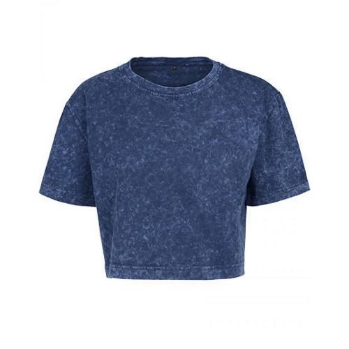 

Build Your Brand Womens/Ladies Acid Wash Crop T-Shirt XL