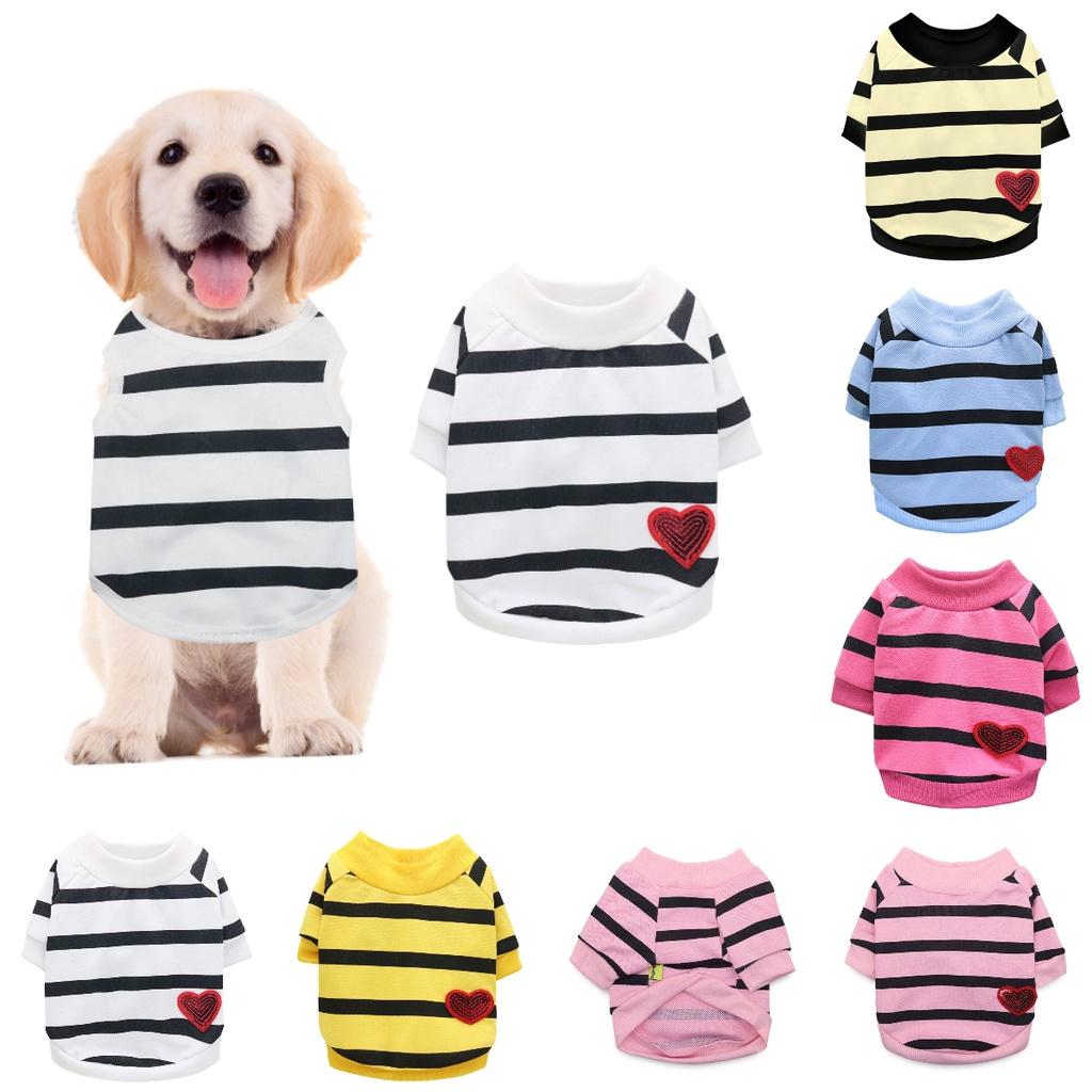Drooling Dog Lightweight Small Dog Clothes For French Bulldogs And Pugs Casual Style T-shirt For Spring And Summer
