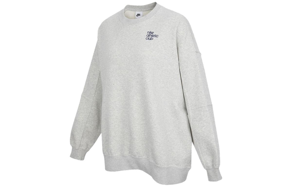 Nike Sweatshirts Women s Gray Crew Neck Thickened Regular DQ9146-050 M