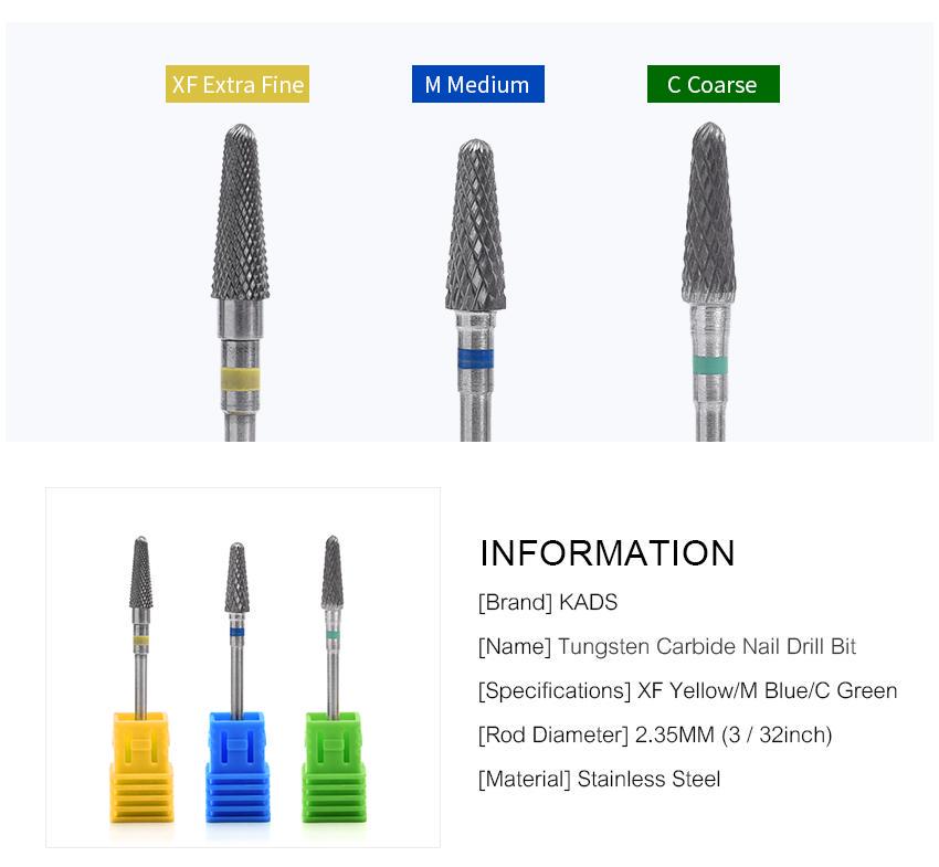 kads Nail Drill Bits Machine Electric Manicure Pedicure Drill Bit Nails Nails Machine Tools Electric Nail Drilling Equipment