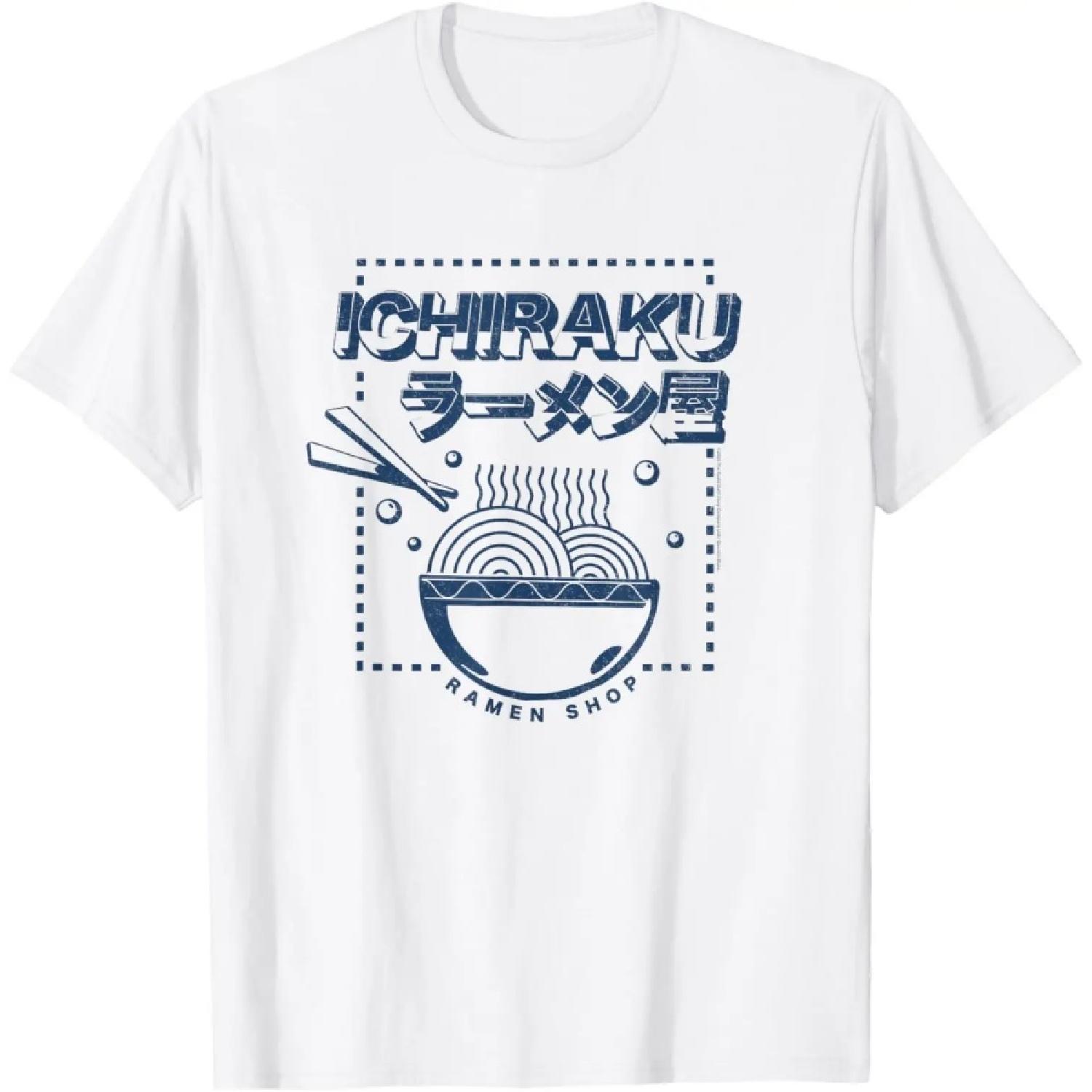 Original Miniso X Naruto Shippuden Ichiraku Ramen Shop Logo Anime T-Shirt by Unicorn S