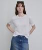Dieto Embroidered Sleeve Knit Tee [White]