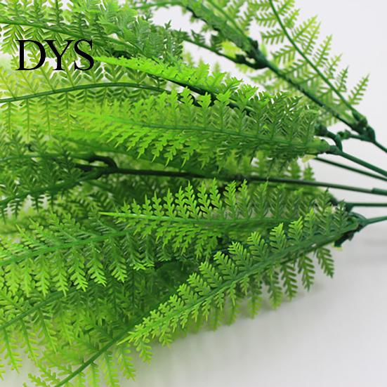 Faux Plant Simulation DIY 7 Branches Plastic 49 Refreshing Leaves Fake Greenery Fern Home Supplies Realistic Appearance