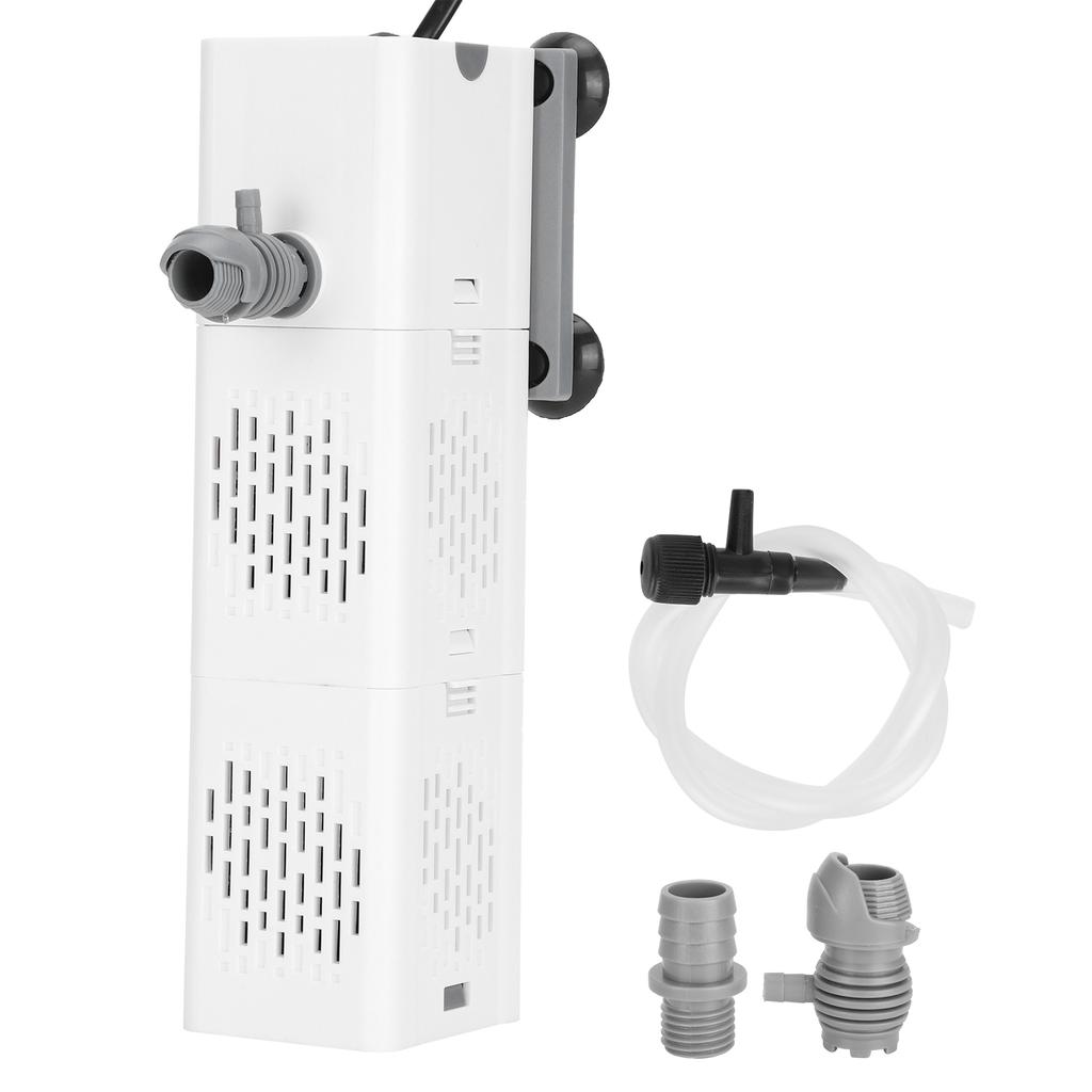 ZYN61 Builtin Fish Tank Filter Submersible Quiet Aquarium Filter Water Pump Box