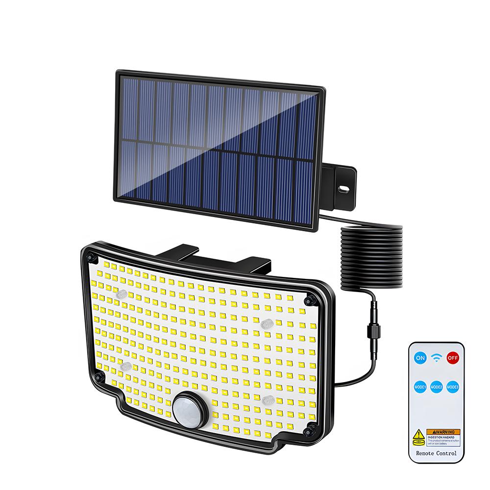 254LED Outdoor Solar Lights Garden Solar Powered Security Light Flood Light Motion Sensor 3 Mode Waterproof Garden Shed Yard