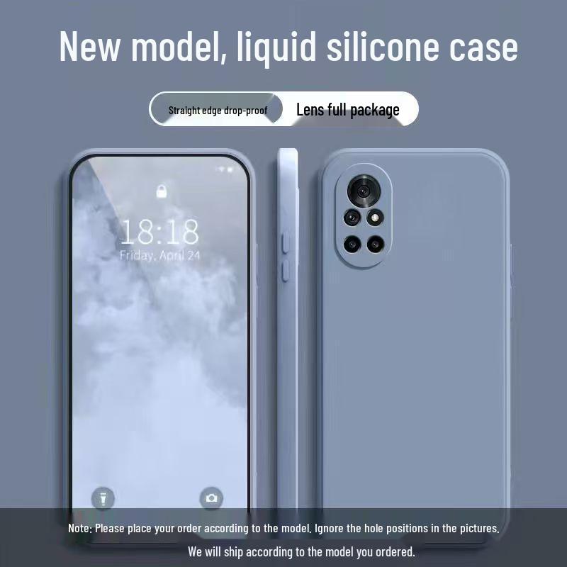 Huawei Nova 8 Liquid Silicone Drop-Proof Full Coverage Protective Case