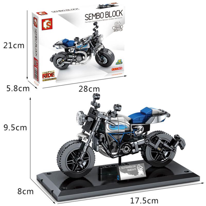 Lego Motocross Bausteine Spielzeug Kinder Pädagogisches Zusammengebautes Offroad-Rennmotorrad Spielzeug