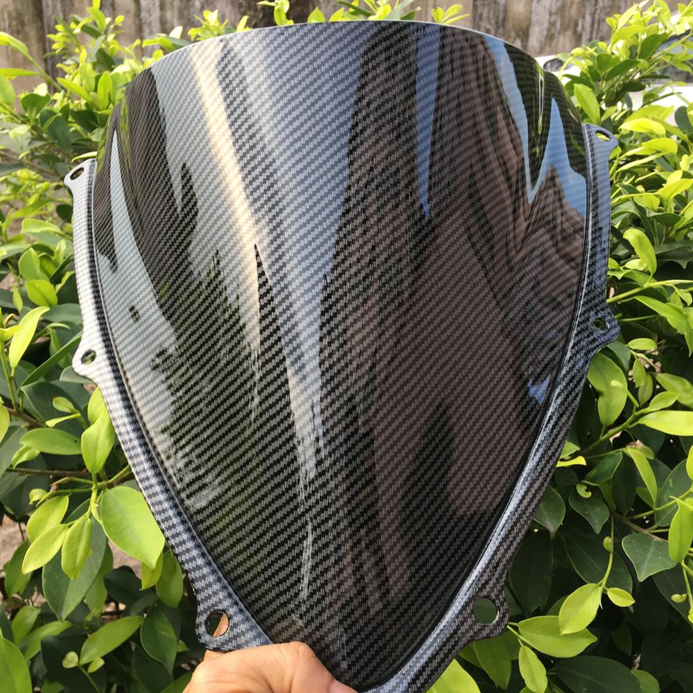 Glitter Chameleon Carbon Motorcycle Windshield For Suzuki GSXR 600 750 R K6 2006 2007 06