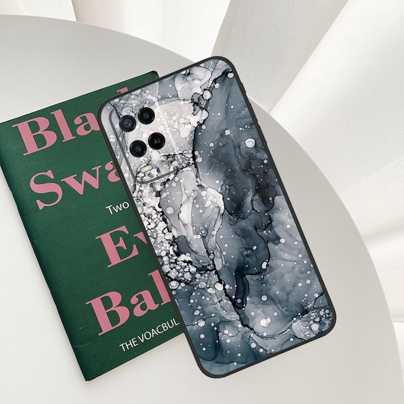 Beachy Pastel Abstract Painting Case For Oppo A96 A76 A16 A15 A17 A52 A72 A54S A57S A58 A78 A98 A57 A77 A54 A74 A94 Cover