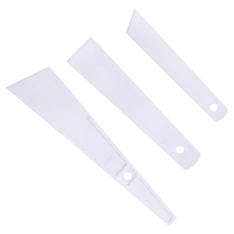 3pc/set Leathercraft Gumming Glue Gluing Tool Plastic Crafts Carving Leather DIY Handmade Plastic Gumming Board Smear Glue Tool
