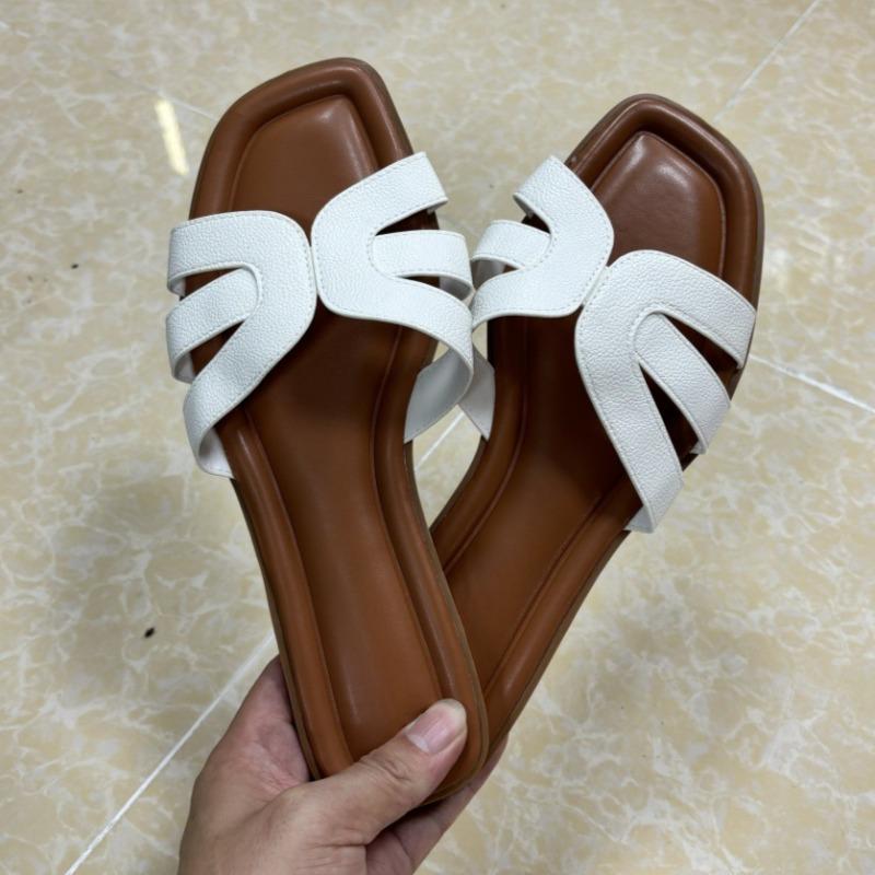 Fashion Flat Bottom Summer Retro Women Slippers Cross Strap Design Vacation Beach Shoes Trend Brand Walking Soft Leisure Ladies Slides