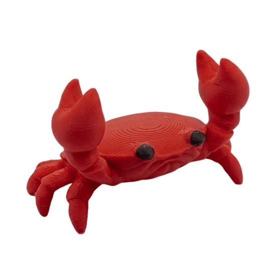 Nostalgie 3D Printed Crab Pen Holder, Cute Portable Cartoon Desk Organizer, Practical Home Decor Stationery Stand Figurine