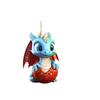 Christmas Tree Dragon Pendant & Keychain Ornament - Acrylic Egg Decoration
