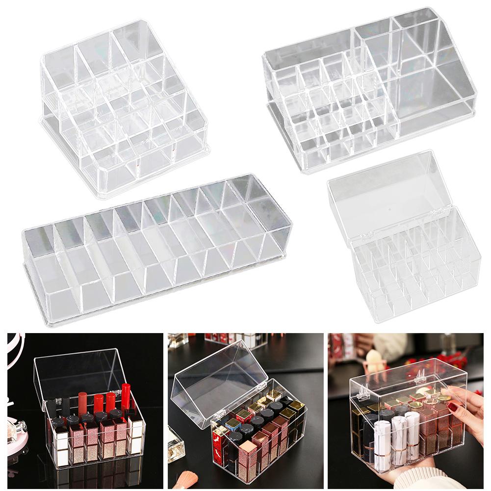 1pc Storage Box Makeup Lipstick Organizer Display Stand Holder Household Daily Miscellaneous Storage Small Ornaments Tools