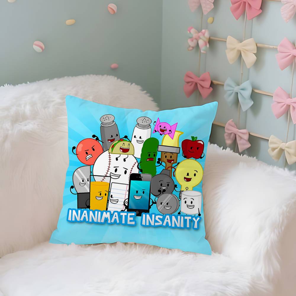 

IInanimate IInsanity Case Plush Fabric Soft Pillowcase Double Sided Print Cushion Cover Household Gifts 40x40CM(16x16in)
