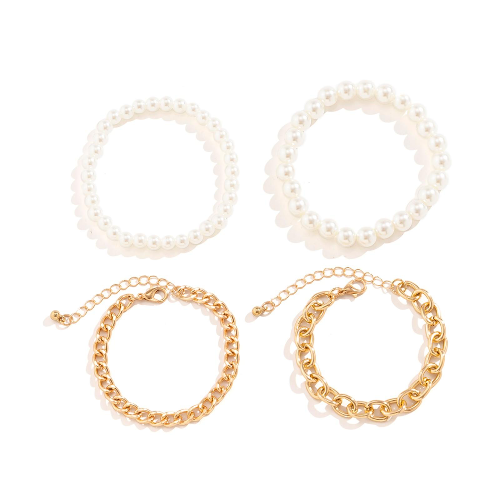 

Bracelets Ladies Bracelet Set Summer Jewelry Girls Jewelry Casual Clothing Accessories One Size золотий