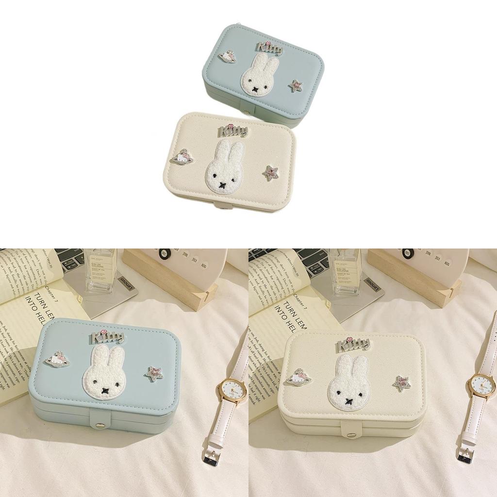 Miffy Bunny Jewelry Organizer With Large Capacity For Earrings Rings And Necklaces Perfect For Gift Giving