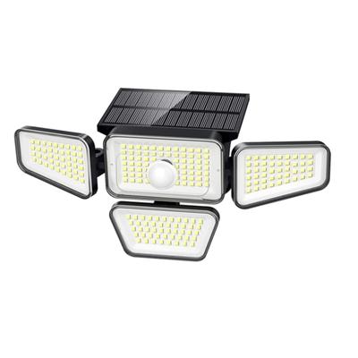 270LED solárně napájené LED nástěnné světlo PIR Světla se senzorem pohybu Venkovní vodotěsná zahradní lampa Noční 3 světelné režimy