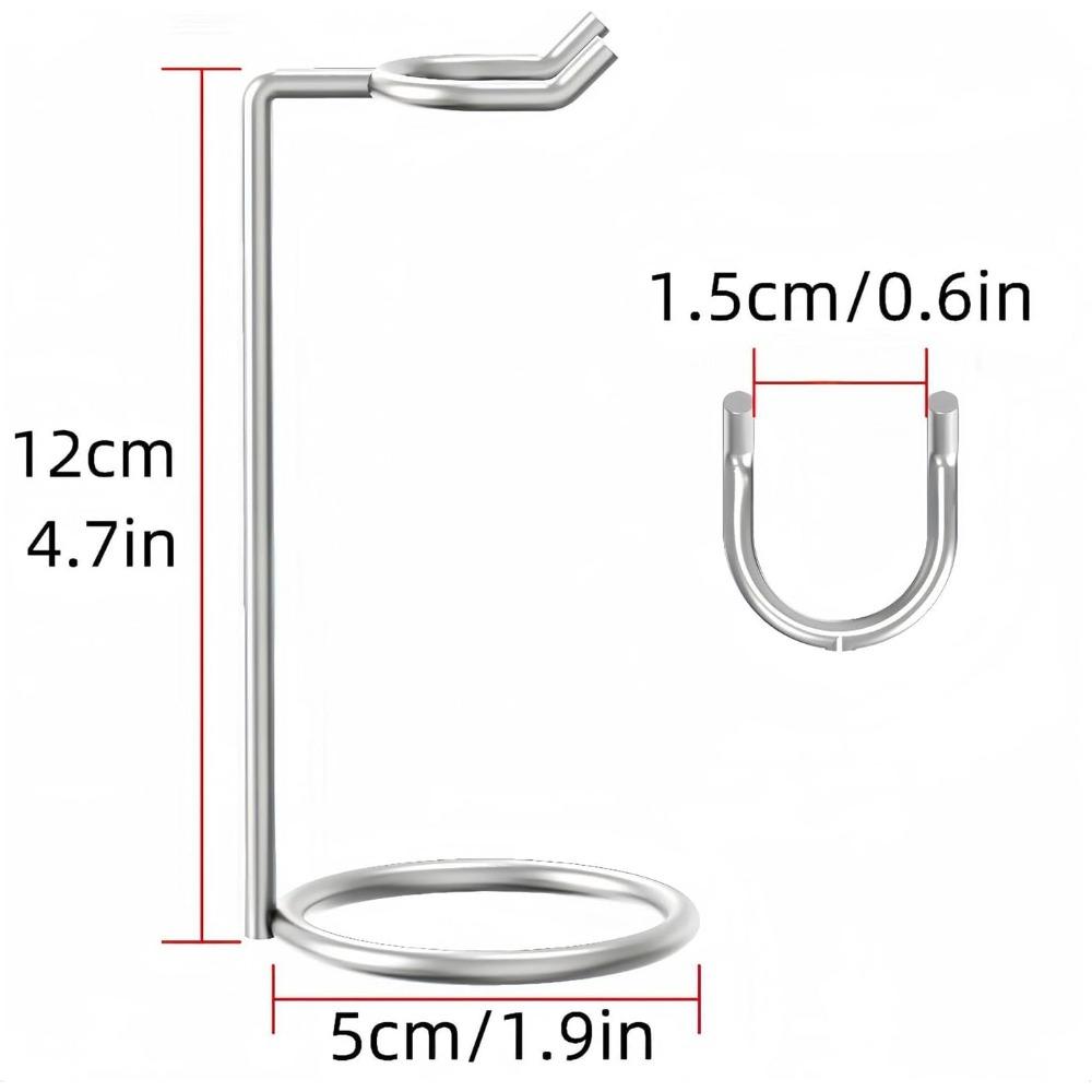 

Stainless Steel Double Edge Safety Shaver Stand Art Holder Shaver Storage Rack for Bathroom Salon Barber Shaving Accessories 1PC