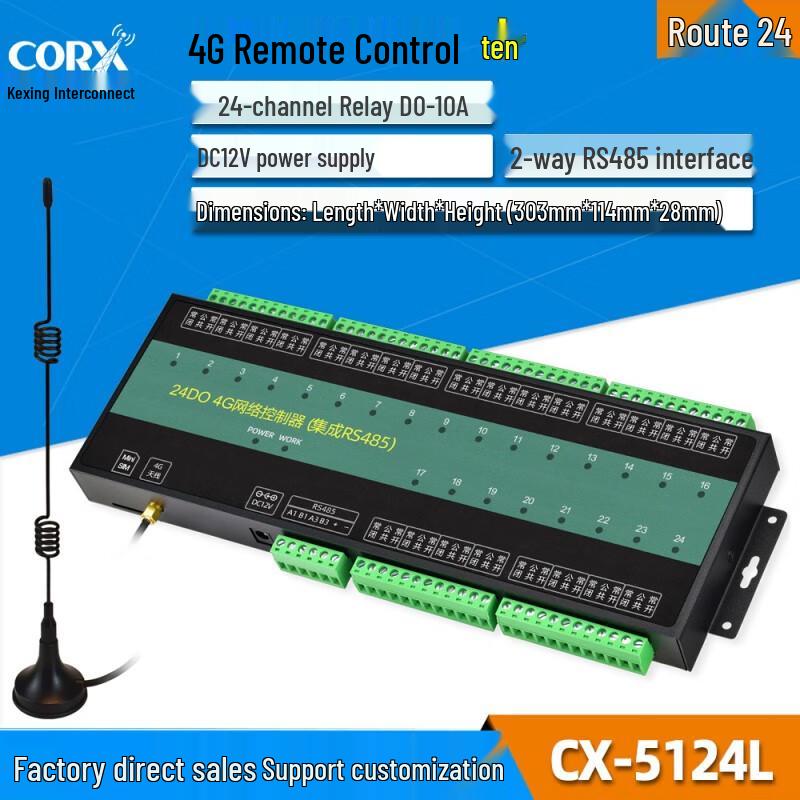 CORX 4G Remote Control Relay Switch with Analog Data Acquisition