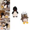 Adorable 25cm Plush Owl With Eye Mask And Fluffy Penguin Soft Toy For Girlfriend Birthday Gift