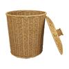 Woven Wastebasket Lightweight Cylindrical Tapered Waste Bin Decorative