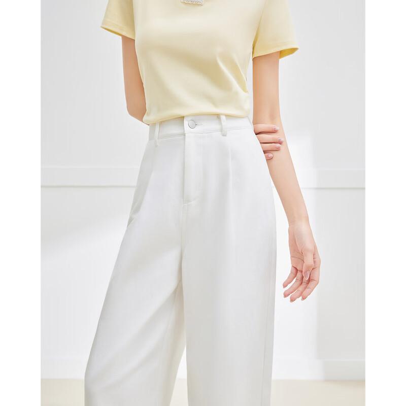 IEF Aiyifu 2025 Autumn Korean Style Wide-Leg Pants