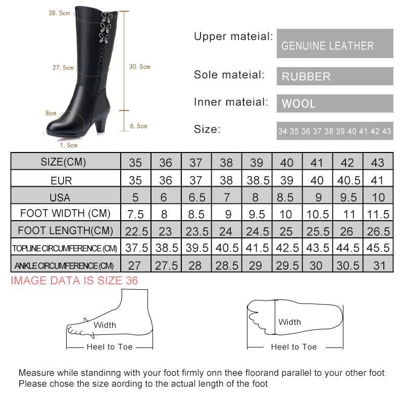 Fashion AIYUQI Women High Boots Shiny 2025 New Genuine Leather Wool Warm Women Winter Boots High Heel Fashion Office Boots Women