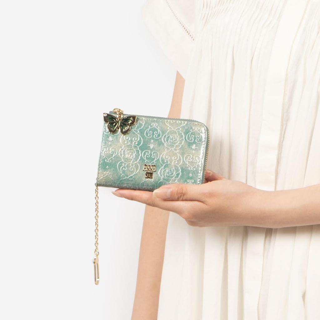 Anna Sui Rose Heart Mint Women's Multi-Purpose Case, (New)