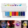12 Fluorescent Colors Water-Soluble Body & Face Paint for Opera & World Cup Fans