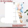 2D Flat Photography Backdrop Photography Backdrop Birthday with Balloons 100% Polyester Festive Wall Decor for Suitable for