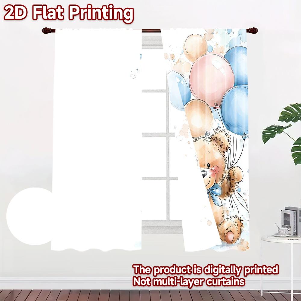 2D Flat Photography Backdrop Photography Backdrop Birthday with Balloons 100% Polyester Festive Wall Decor for Suitable for