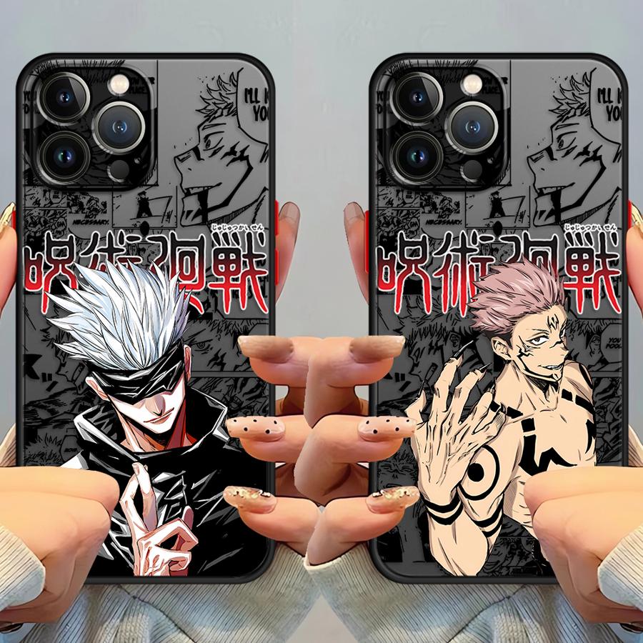 Case for iPhone 17 Pro Max 13 Mini 14 12 7 8 SE 11 XS XR 16 Plus 15 Air Funda Back Phone Cover Anime Jujutsu Kaisen