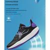 Li Ning Primary 3 V3 Comfortable Versatile Low Top Kids Basketball Shoes Kids Basketball Shoes Black Purple YKBU040-7