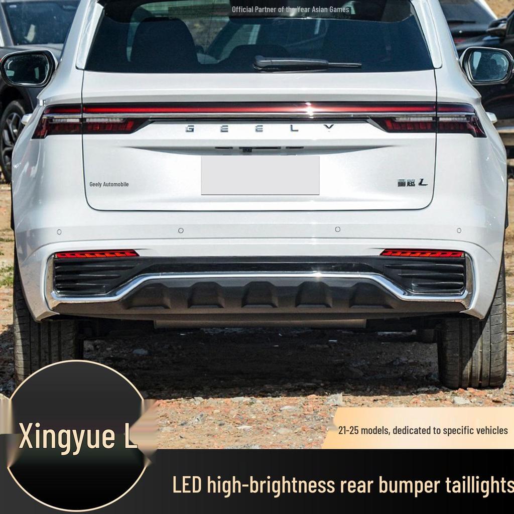 LED Flowing Rear Turn Signals for Geely Xingyue L 2021-2025: Modified Rear Bumper Warning Lights