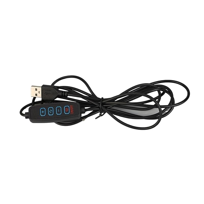 DC 5V LED Dimmer 2m U Cable with Switch Dimmable Remote Control 3-Pin Extension Cable(A Type)