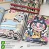 Leather Notebook Full Color Page Notebook Cartoon Cute Student A5 Handbook Horizontal Line Book