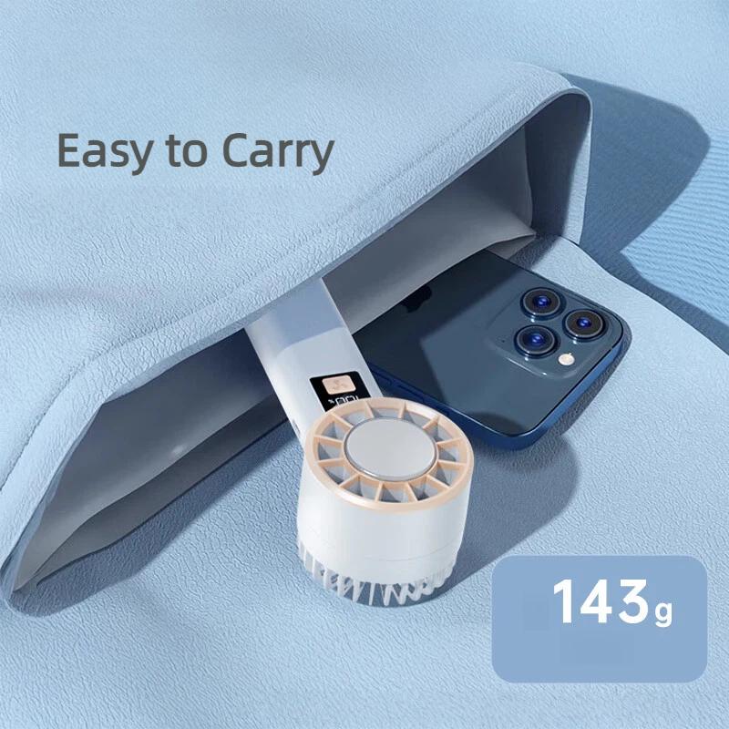 Stiger Handheld Mini Fan, Long Battery Life Portable Rechargeable USB Fan, White