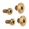 RISK Titanium Alloy Separate Oil Cylinder Lid Bolts Bicycle Hydraulic Brake Bolt for M610 M615 M675 M785 Gold