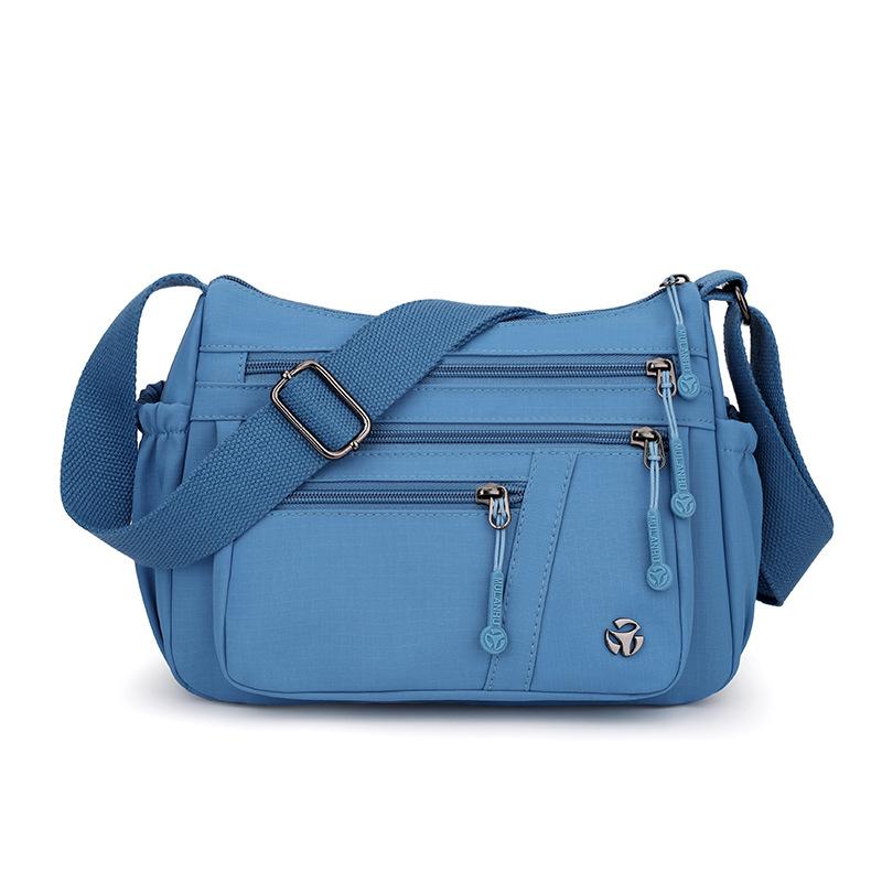 Dámská malá čtvercová taška velkokapacitní taška přes rameno taška pro matku středního věku cestovní nylonová crossbody taška