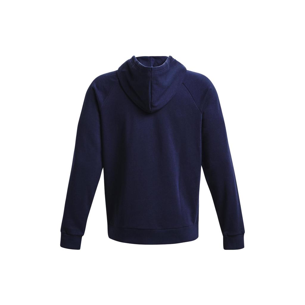 Under Armour Rival Fleece Sweatshirts Men's Navy Blue Hooded Moderate Regular 1379757-410