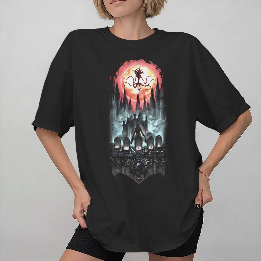 Unisex Women Bloodbornes Hunter Game T Shirt 100 Cotton Graphic Printing TShirt Top Clothing