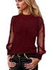 2026 European Glitter Long Sleeve Women's Casual Loose Round Neck T-shirt Top