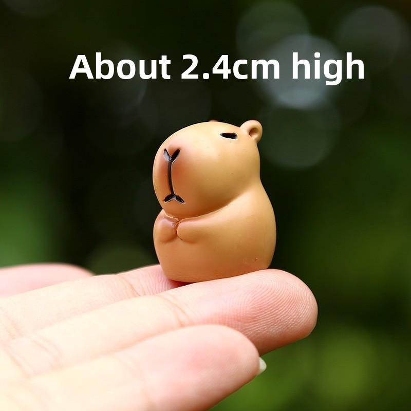 Capybara Toy Mini Figurine Resin Creative Relaxing Desktop Decor For Kids