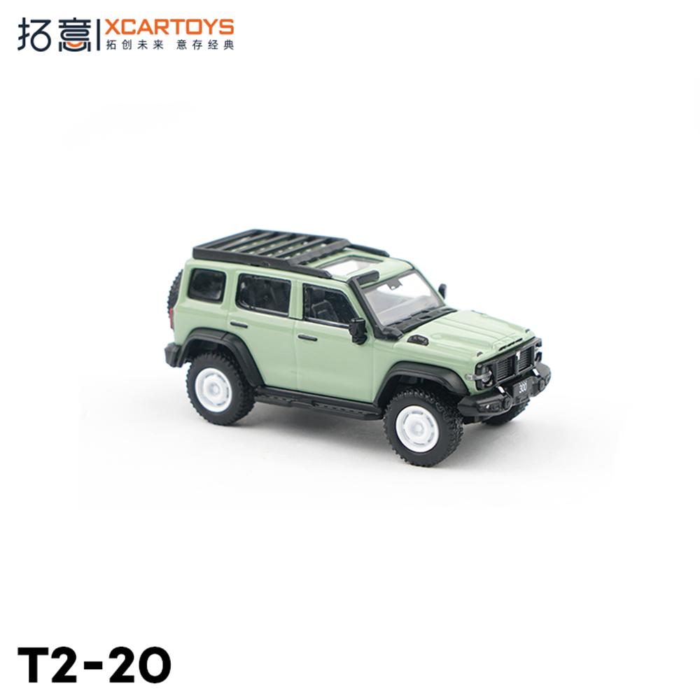 Xcartoys Alloy Car Toy 1/64 Car Model Tank 300 Iron Cavalry 02 Retro Green Desktop Decorative Ornaments Collection Gift
