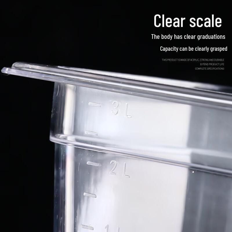 Commercial Acrylic Rectangular Food Pan