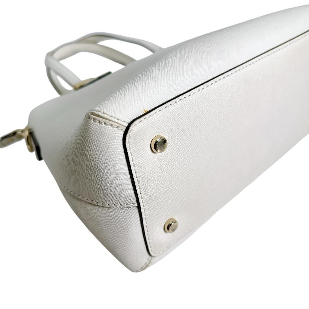 Kate Spade Shoulder Bag Handbag PVC White Women PXRU4471 Used